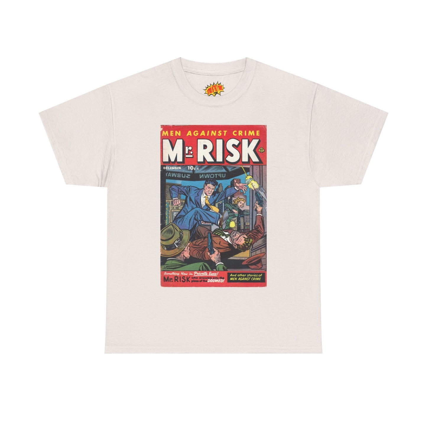 Mr. Risk December Comic Tee Shirt *Multiple Colors*