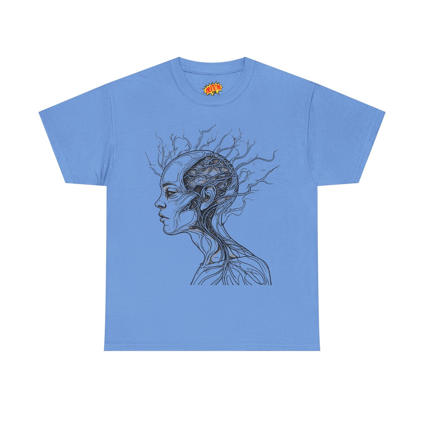 Anatomy Line Drawing Face Graphic Art Tee Shirt *Multiple Colors*