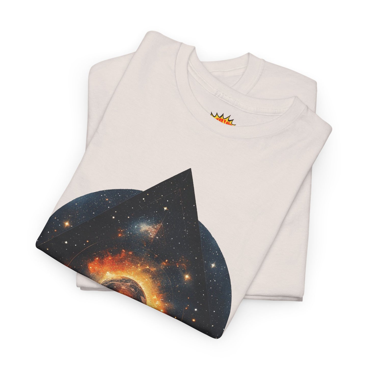 Rounded Diamond Shape Nebula Graphic Space Art Tee Shirt *Multiple Colors*