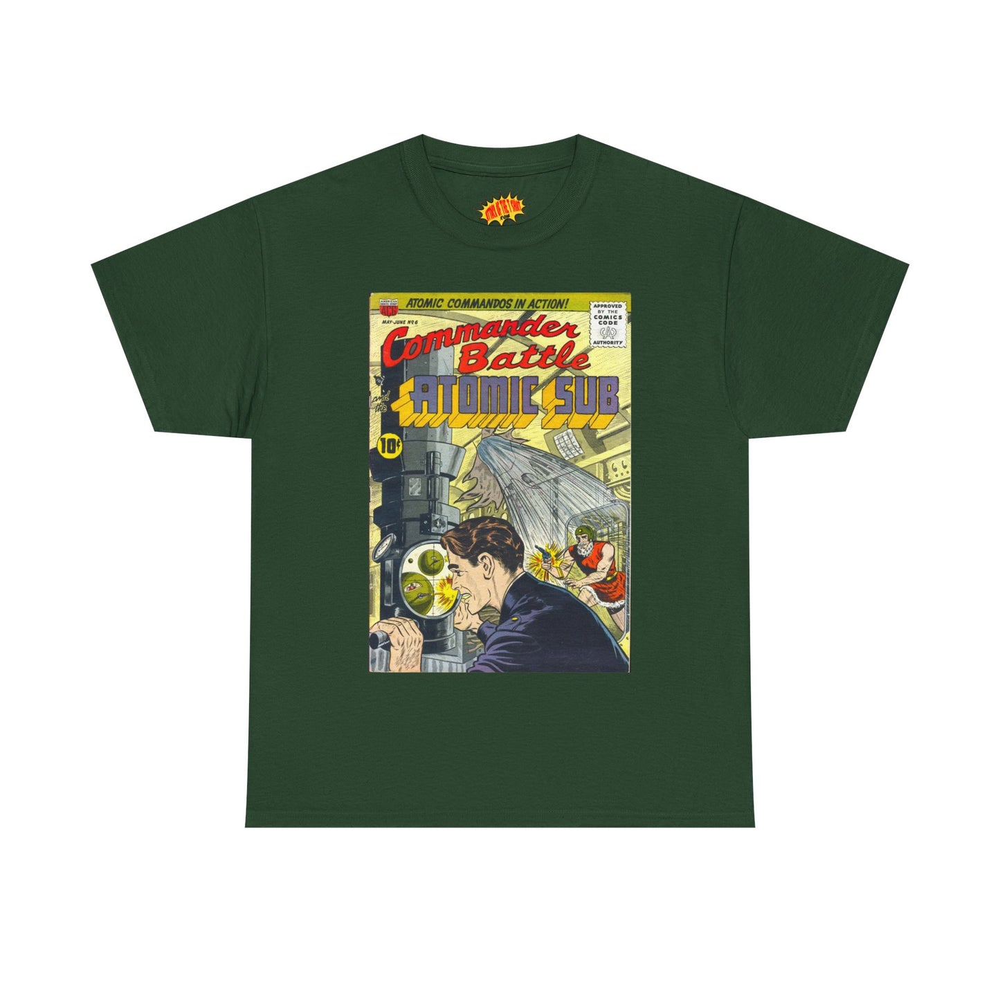 Commander Battle Atomic Sub No. 6 Comic Tee Shirt *Multiple Colors*