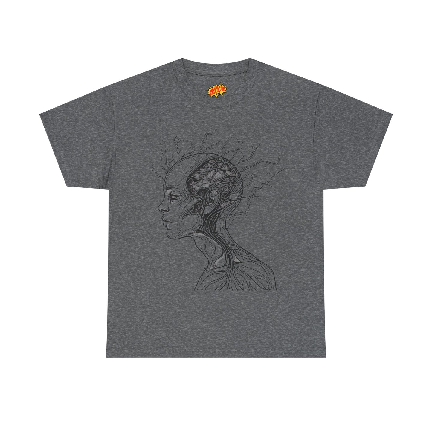 Anatomy Line Drawing Face Graphic Art Tee Shirt *Multiple Colors*