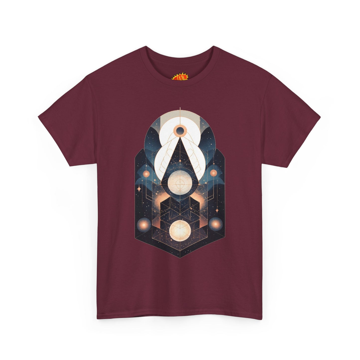 Geometric Space Art Pattern Graphic Tee Shirt *Multiple Colors*