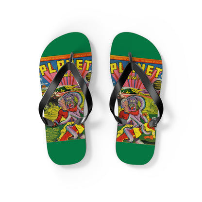 Planet Comics #2 Flip Flops Green *Multiple Sizes Available*