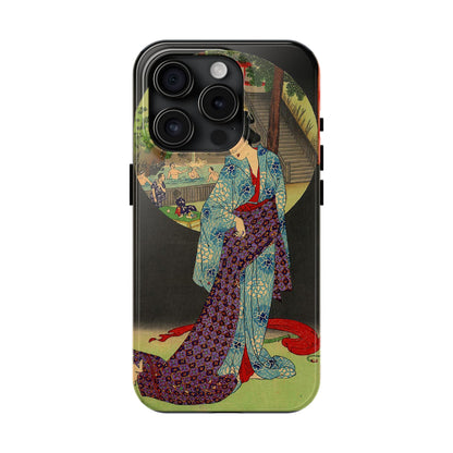 Oji Waterfall by Toyohara Chikanobu, 1890 iPhone Case *Many Sizes Available*