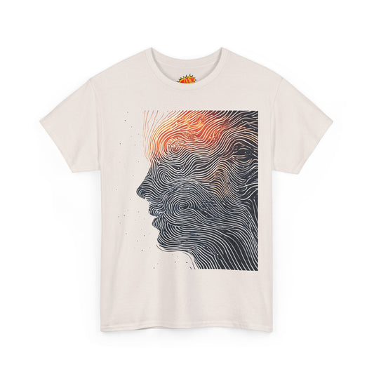Line Drawing Face Graphic Art Tee Shirt *Multiple Colors*