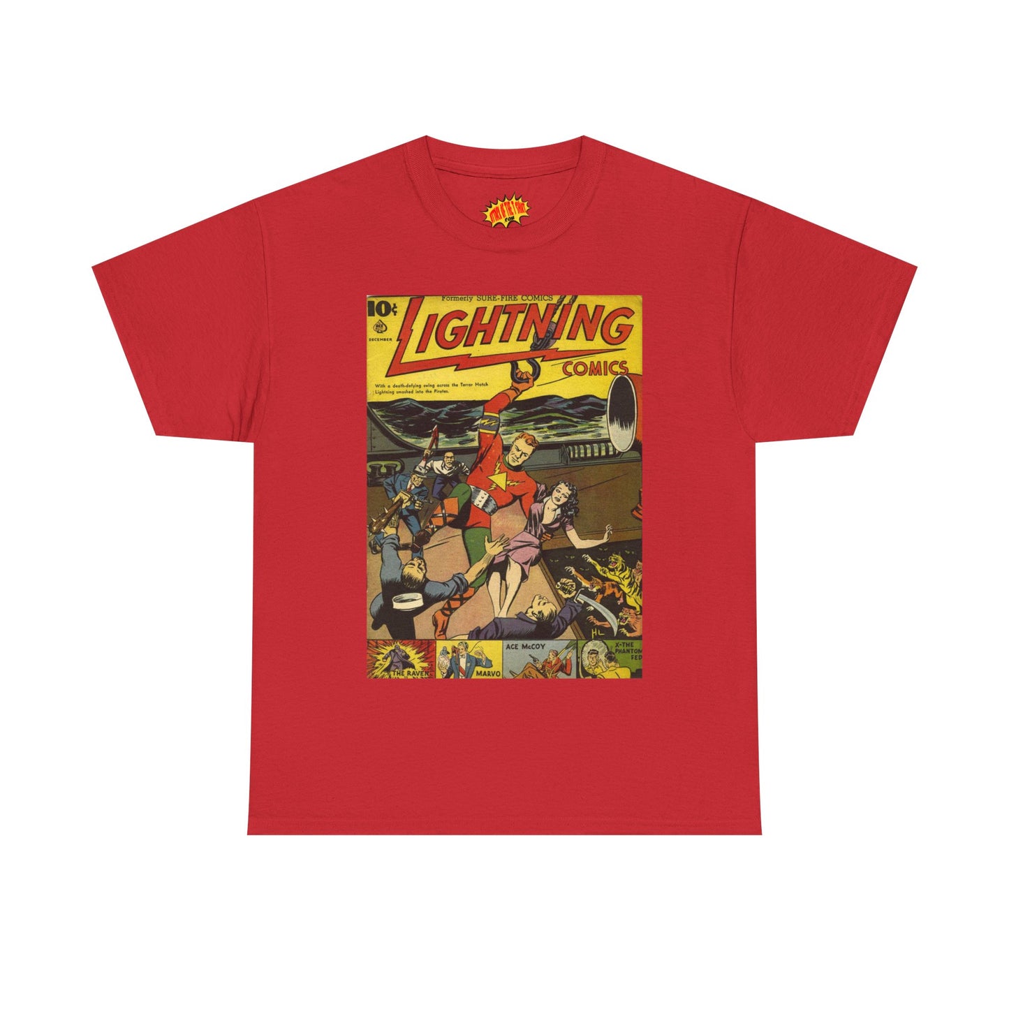 Lightning Comics December Comic Tee Shirt *Multiple Colors*