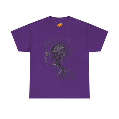 Anatomy Line Drawing Face Graphic Art Tee Shirt