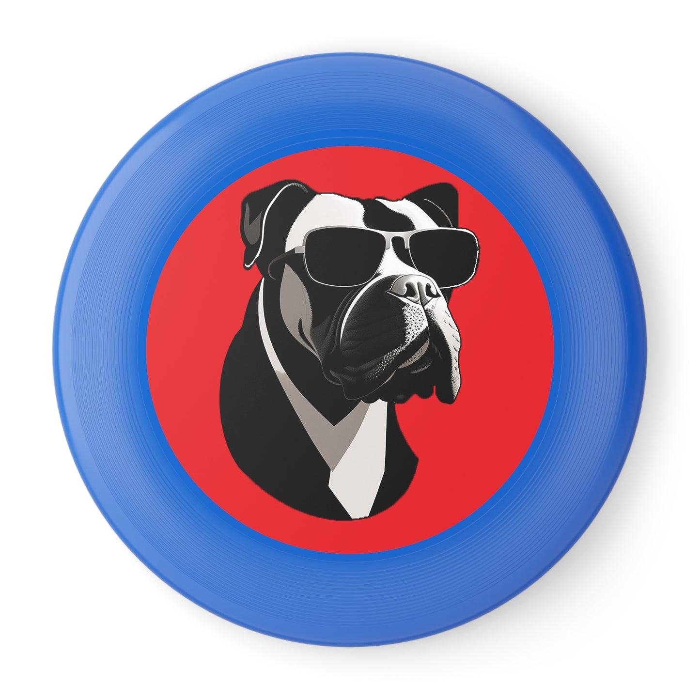 Dog with Sunglasses Frisbee
