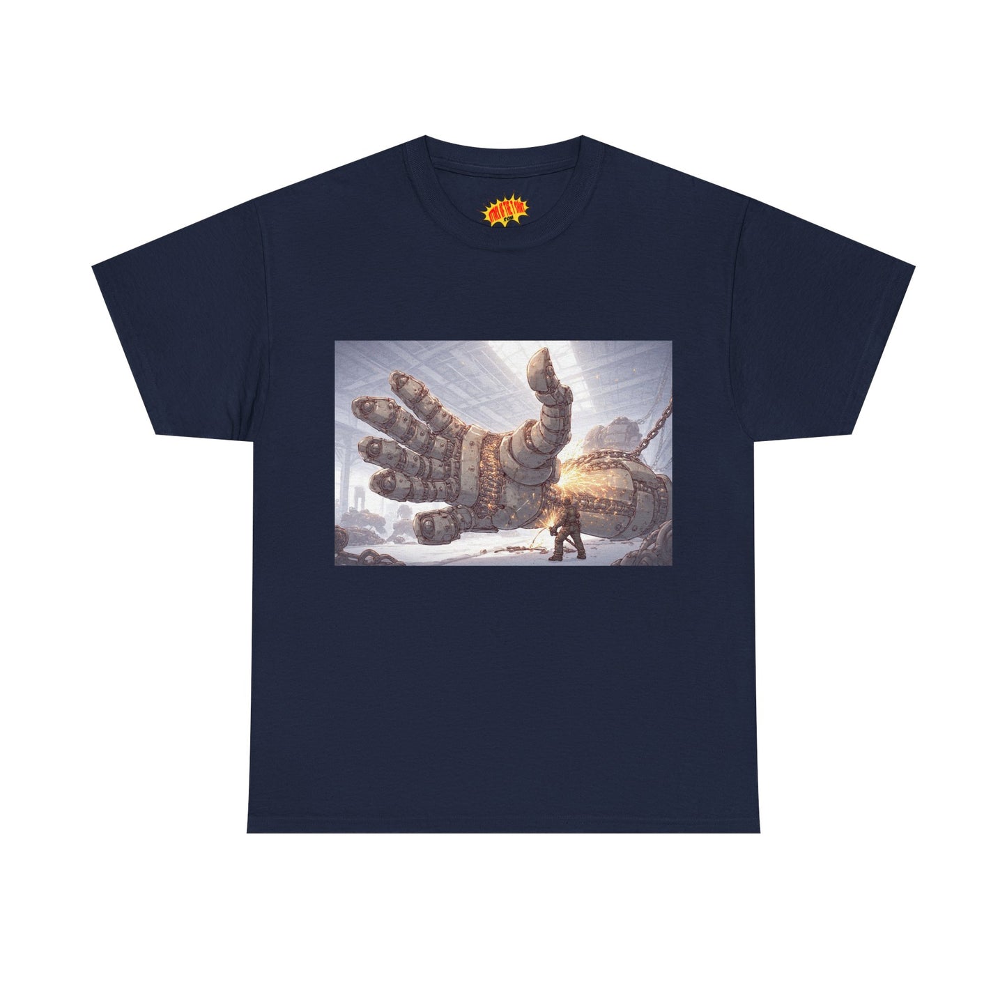 Anime Factory Welder w/Mech Robot Hand T-Shirt *Multiple Colors*