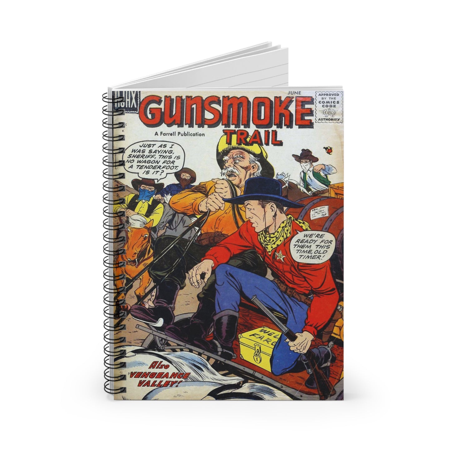 Gunsmoke Trail June Comic Cover Notebook