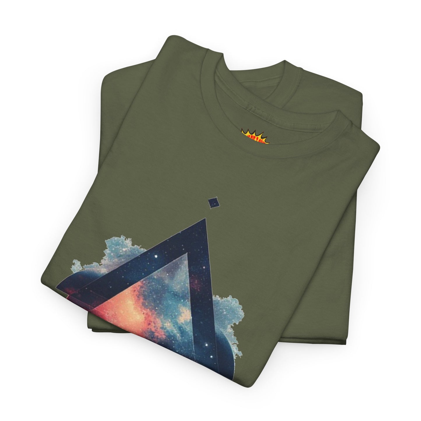 Split Diamond Shape Nebula Graphic Space Art Tee Shirt *Multiple Colors*