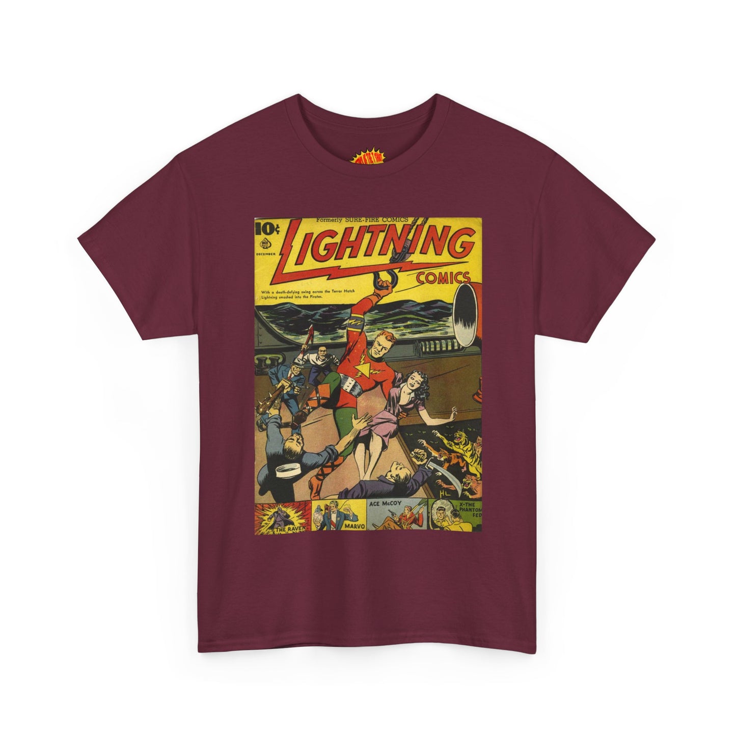 Lightning Comics December Comic Tee Shirt *Multiple Colors*