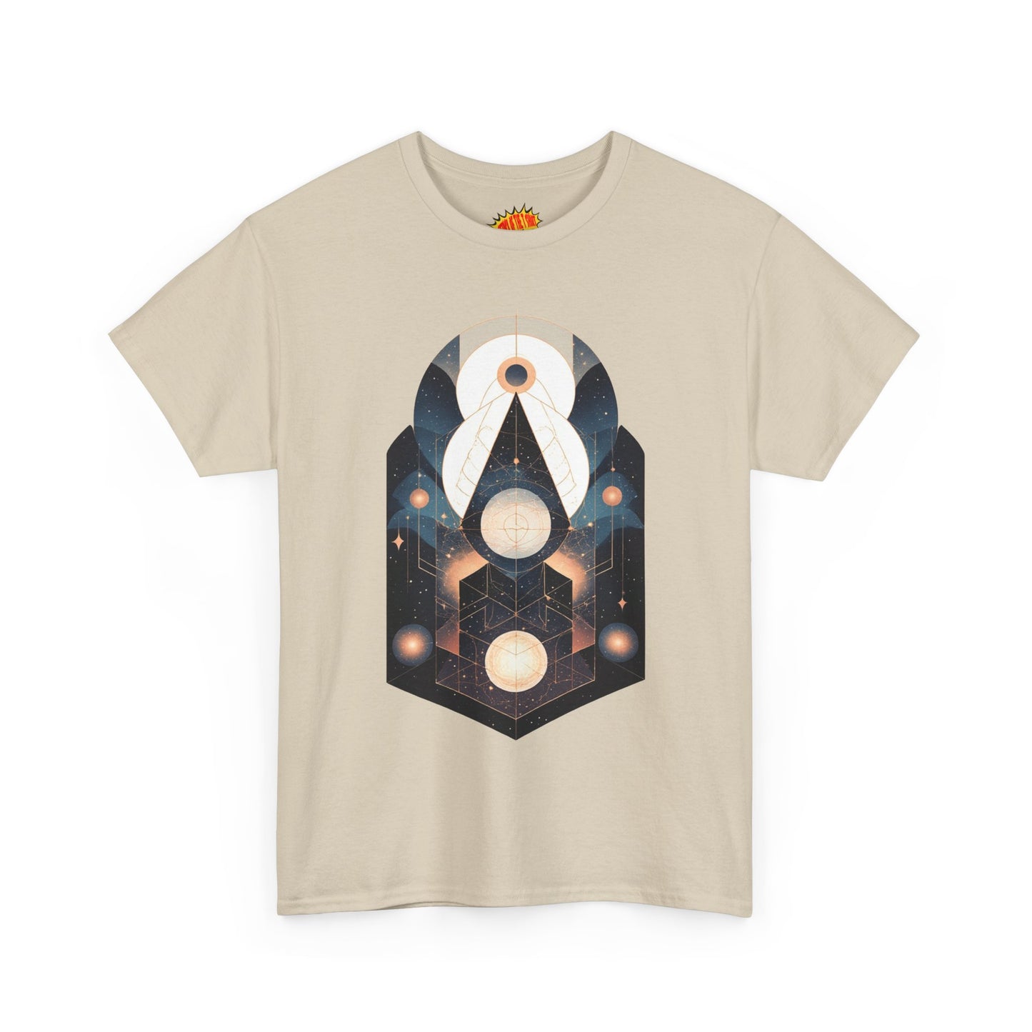 Geometric Space Art Pattern Graphic Tee Shirt *Multiple Colors*