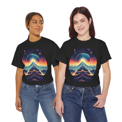 Cosmic Stairway Galaxy Graphic Art Tee Shirt