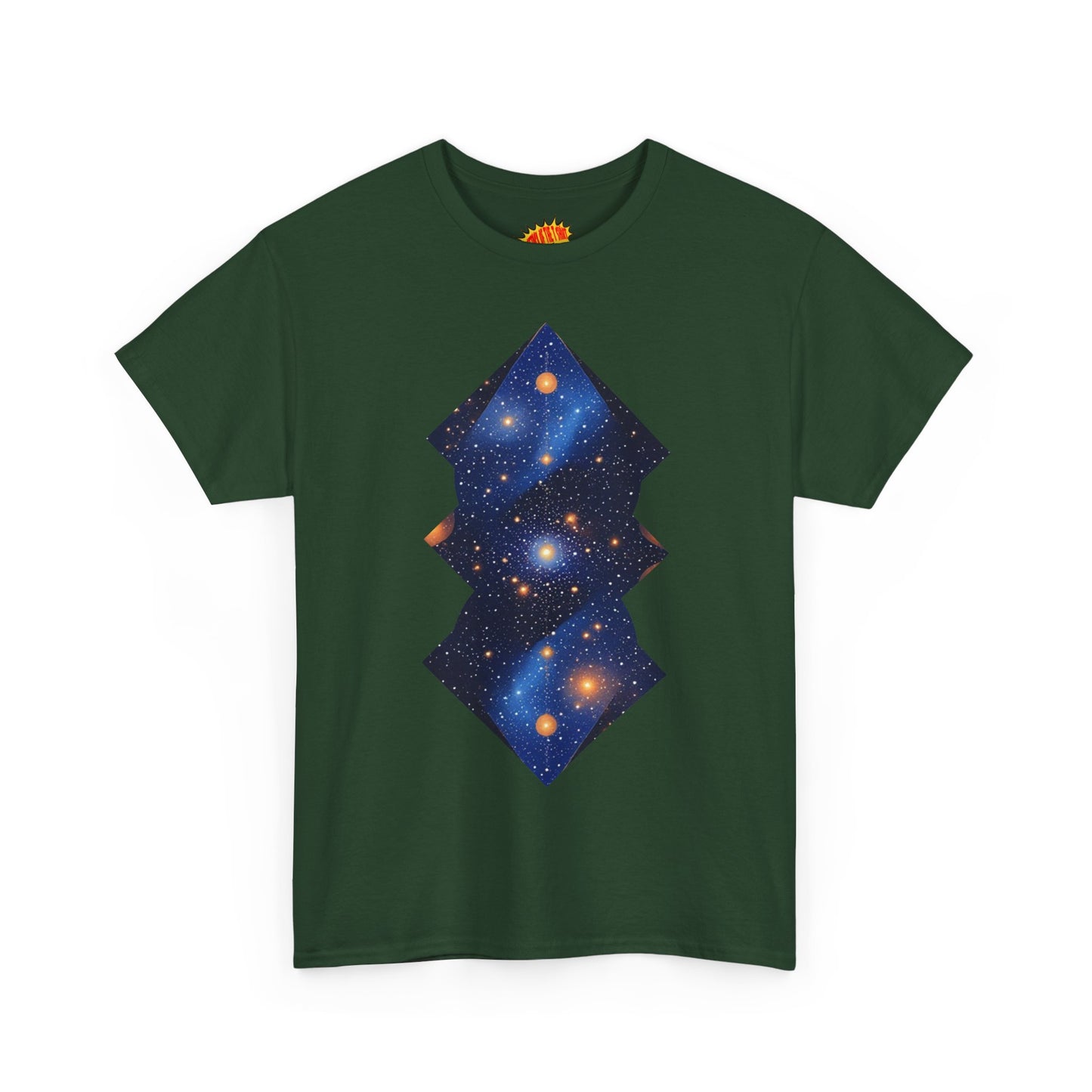 Geometric Shaped Galaxy Graphic Space Art Tee Shirt *Multiple Colors*