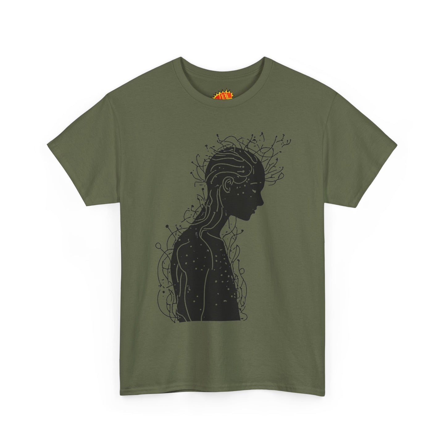 Human Silhouette Line Drawing Graphic Art Tee Shirt *Multiple Colors*