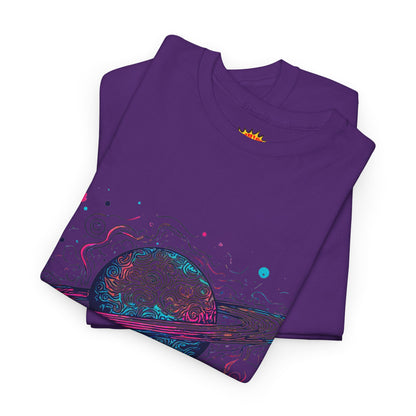 Ringed Planet Space Art Graphic Tee Shirt