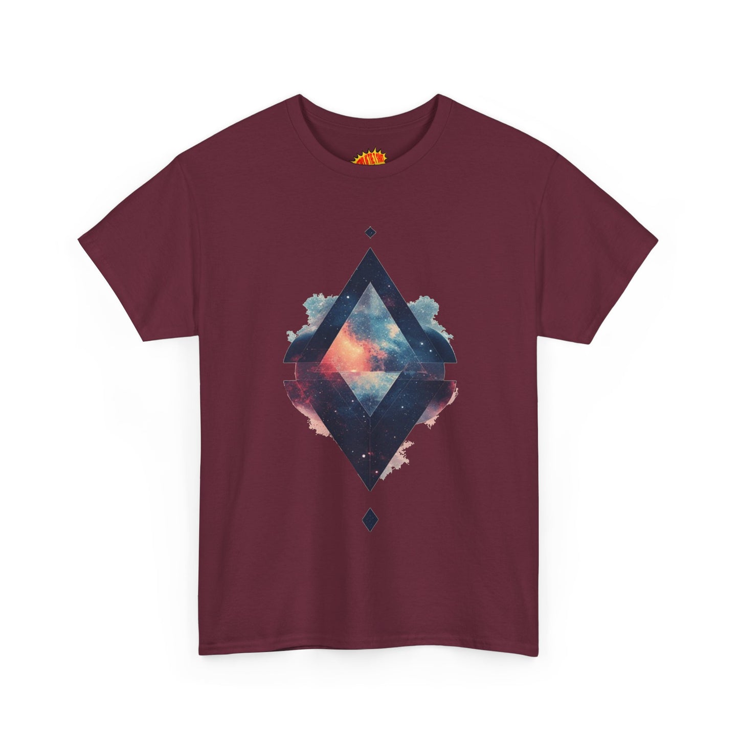 Split Diamond Shape Nebula Graphic Space Art Tee Shirt *Multiple Colors*