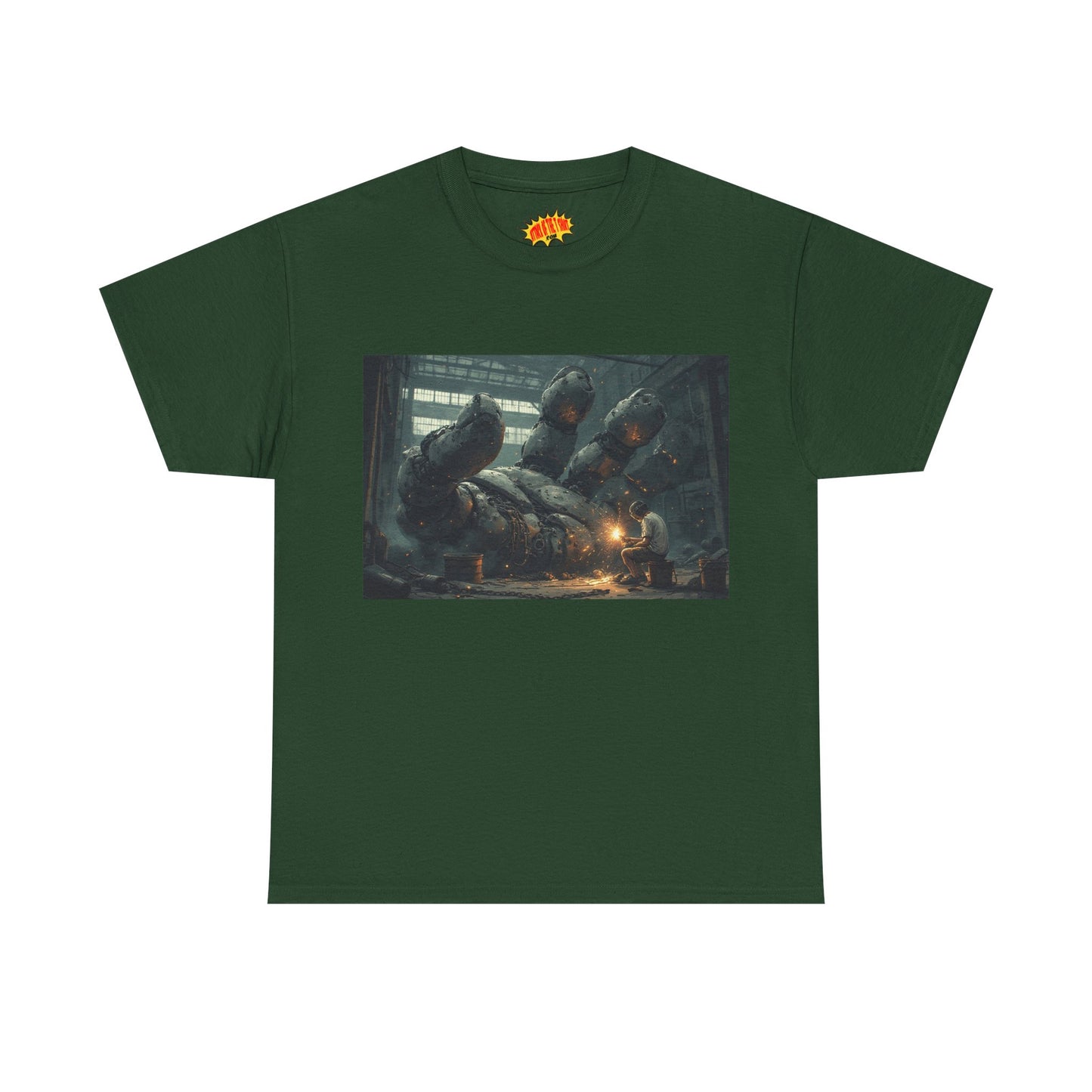 Anime Robot Hand w/Welder Scene T-Shirt *Multiple Colors*