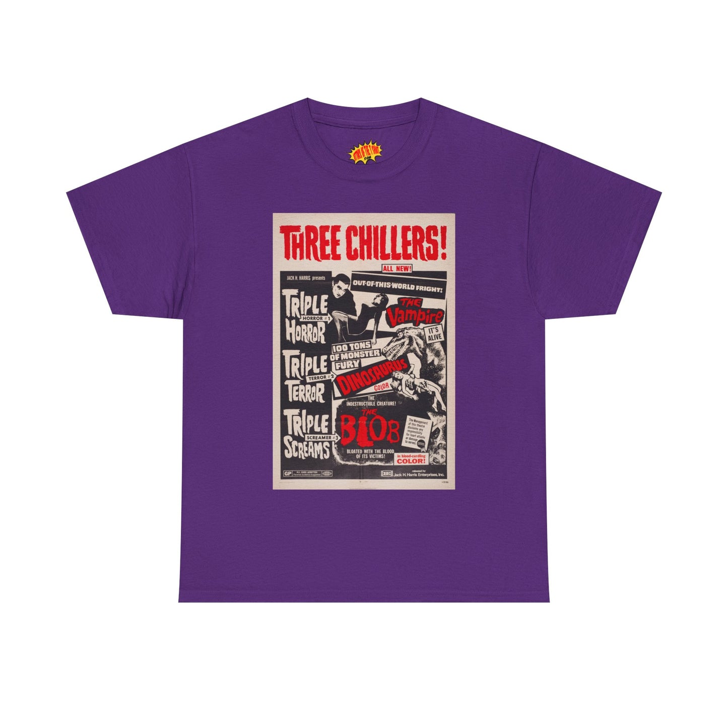 Three Chillers Movie Poster T-Shirt *Multiple Colors*