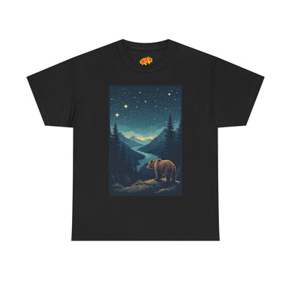 Grizzly Bear Night Scene T-Shirt