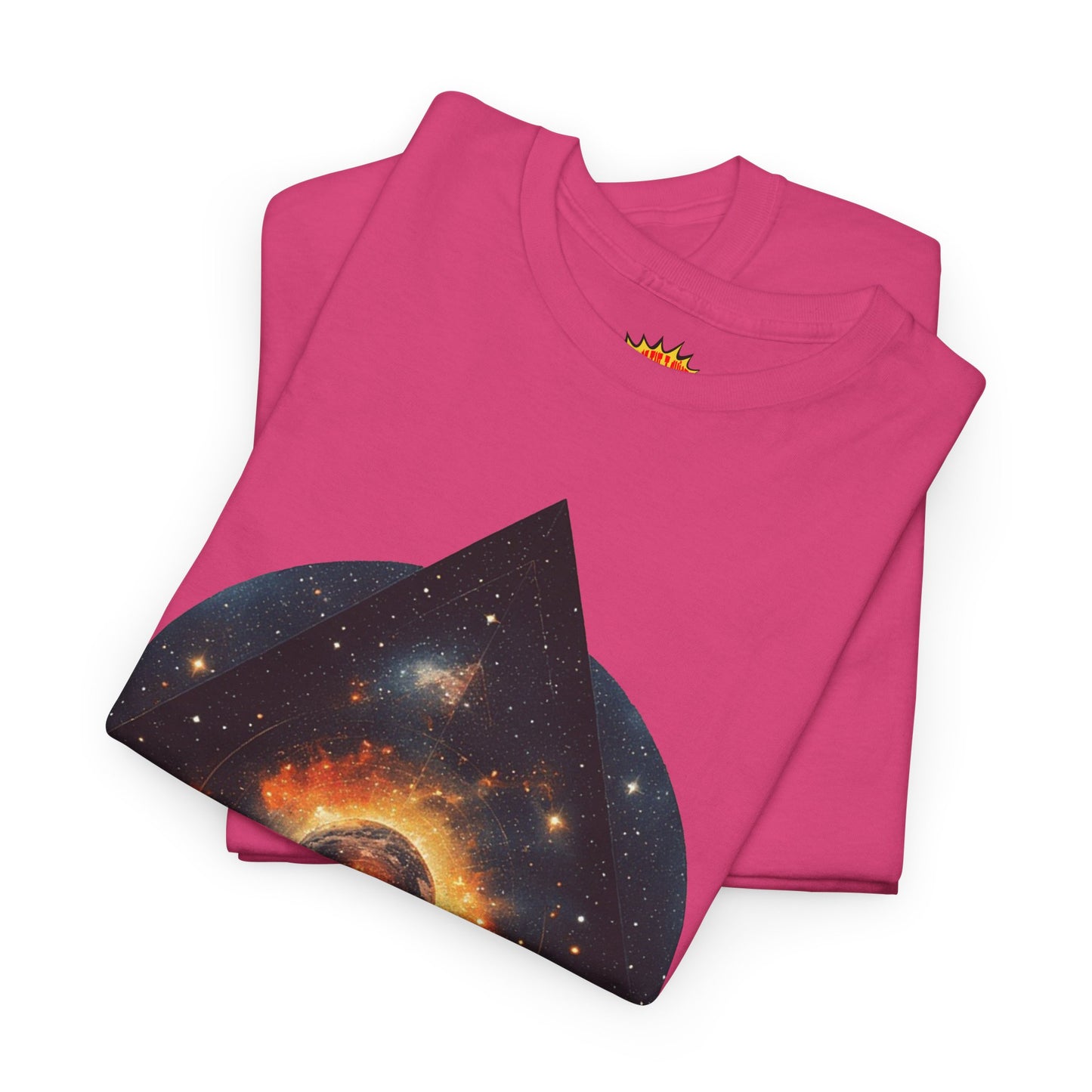 Rounded Diamond Shape Nebula Graphic Space Art Tee Shirt *Multiple Colors*