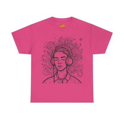 Line Drawing Portrait Graphic Music Art Tee Shirt