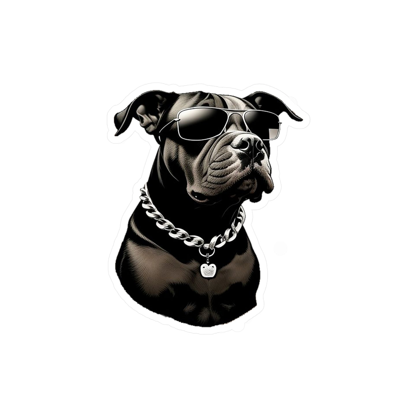 Dog with Sunglasses Durable Vinyl Decal Sticker