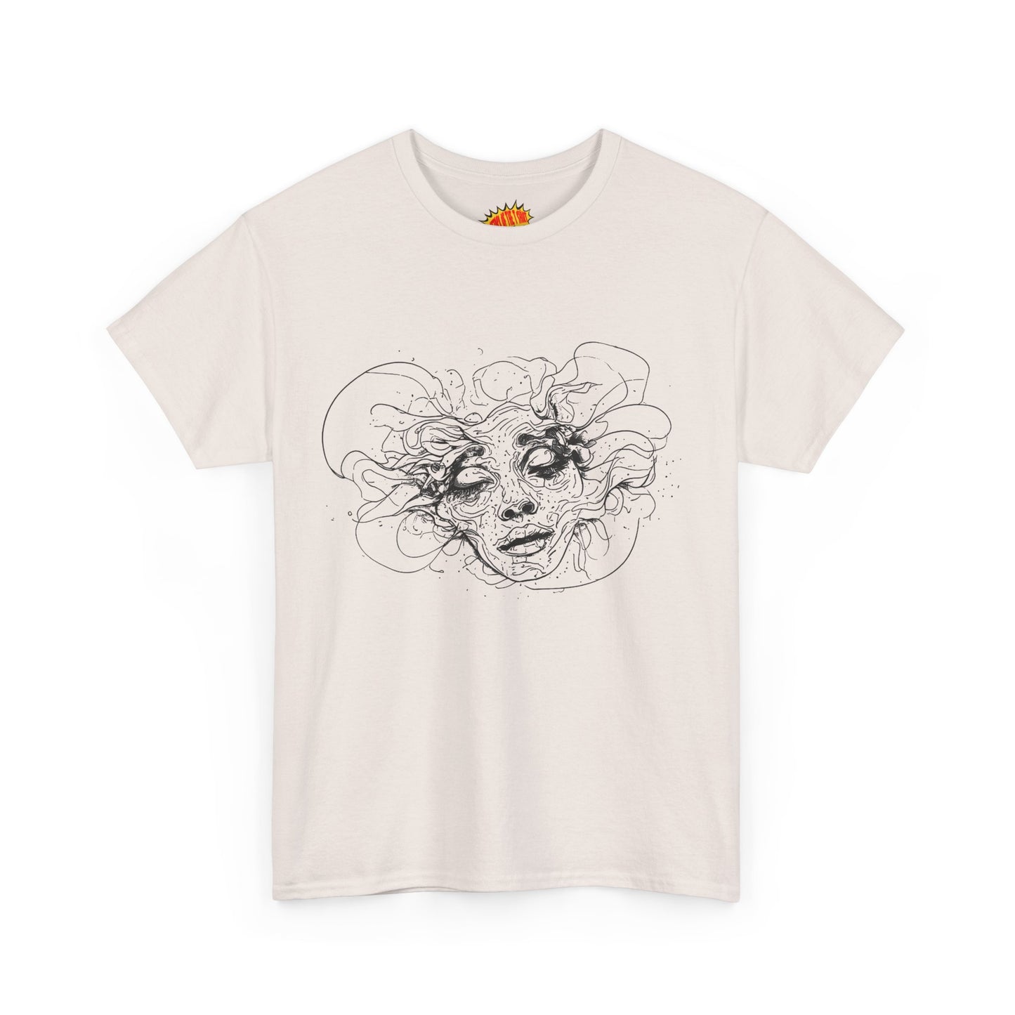 Abstract Face Line Drawing Graphic Art Tee Shirt *Multiple Colors*