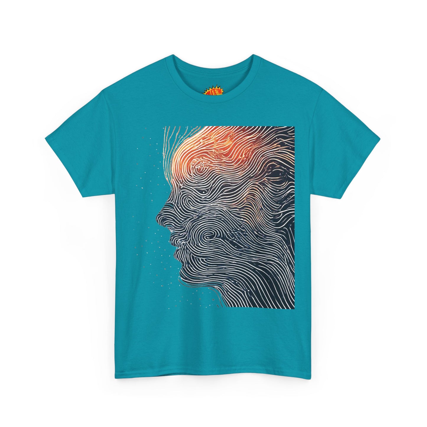 Line Drawing Face Graphic Art Tee Shirt *Multiple Colors*