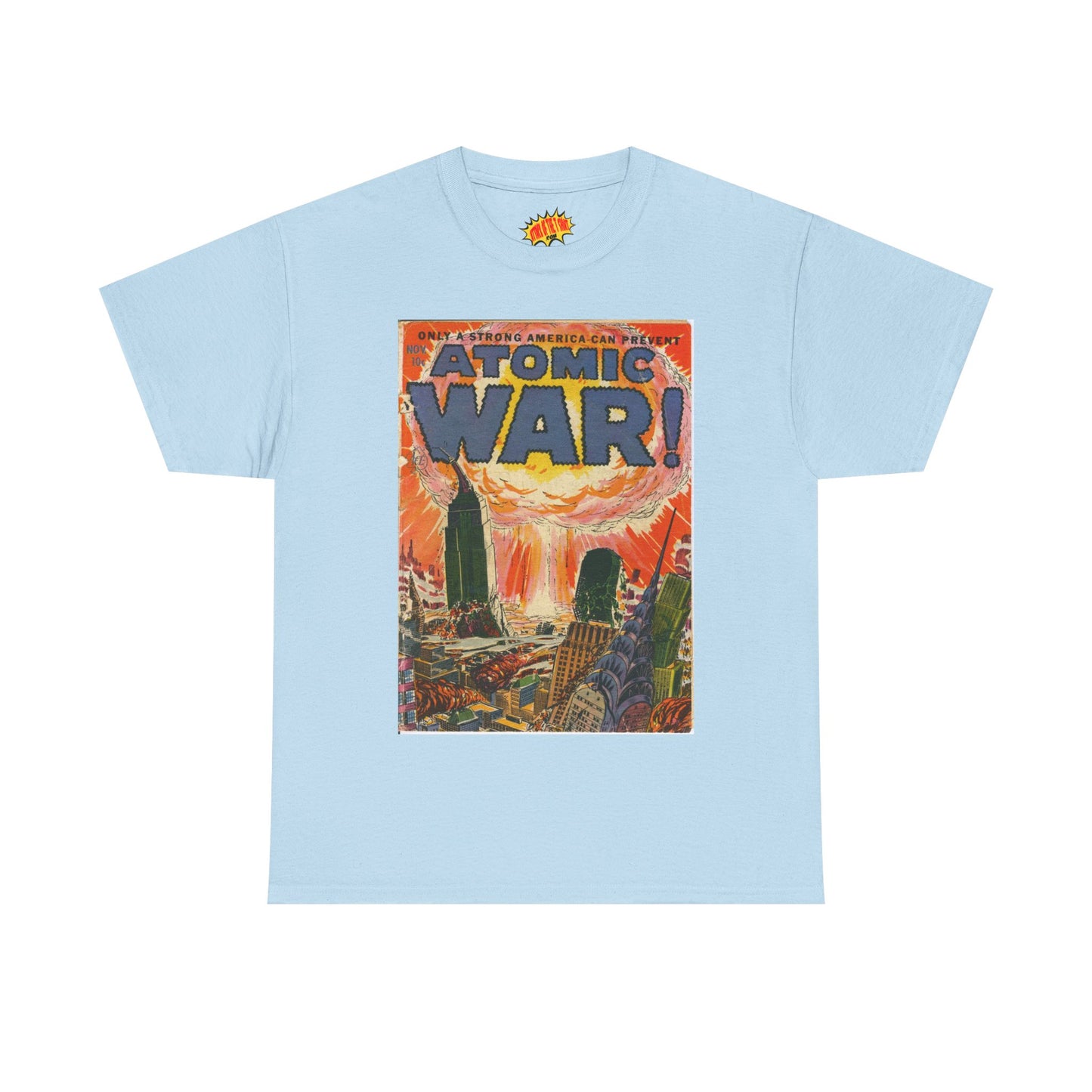 Atomic War Nov. Comic Tee Shirt *Multiple Colors*