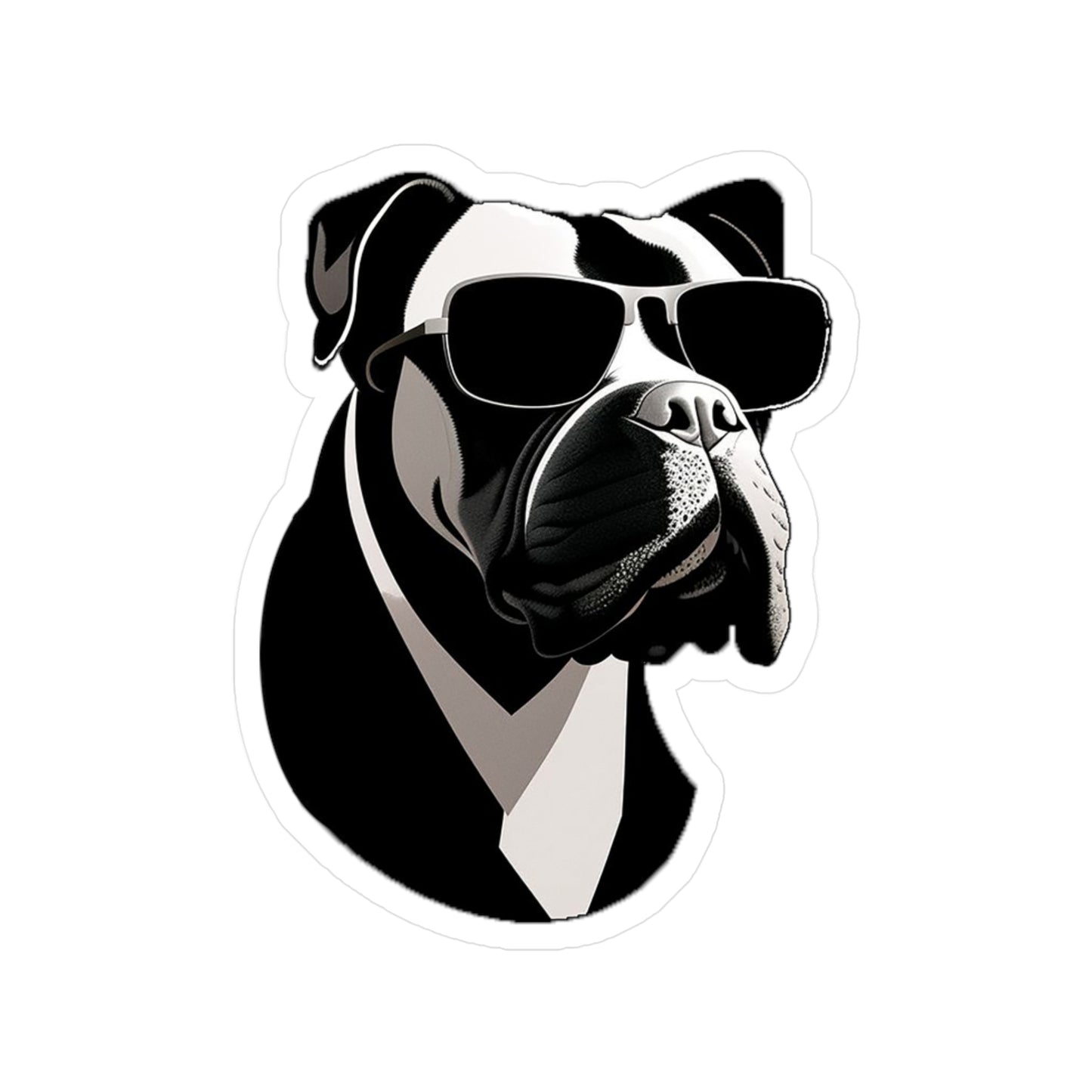 Dog with Sunglasses Durable Vinyl Decal Sticker