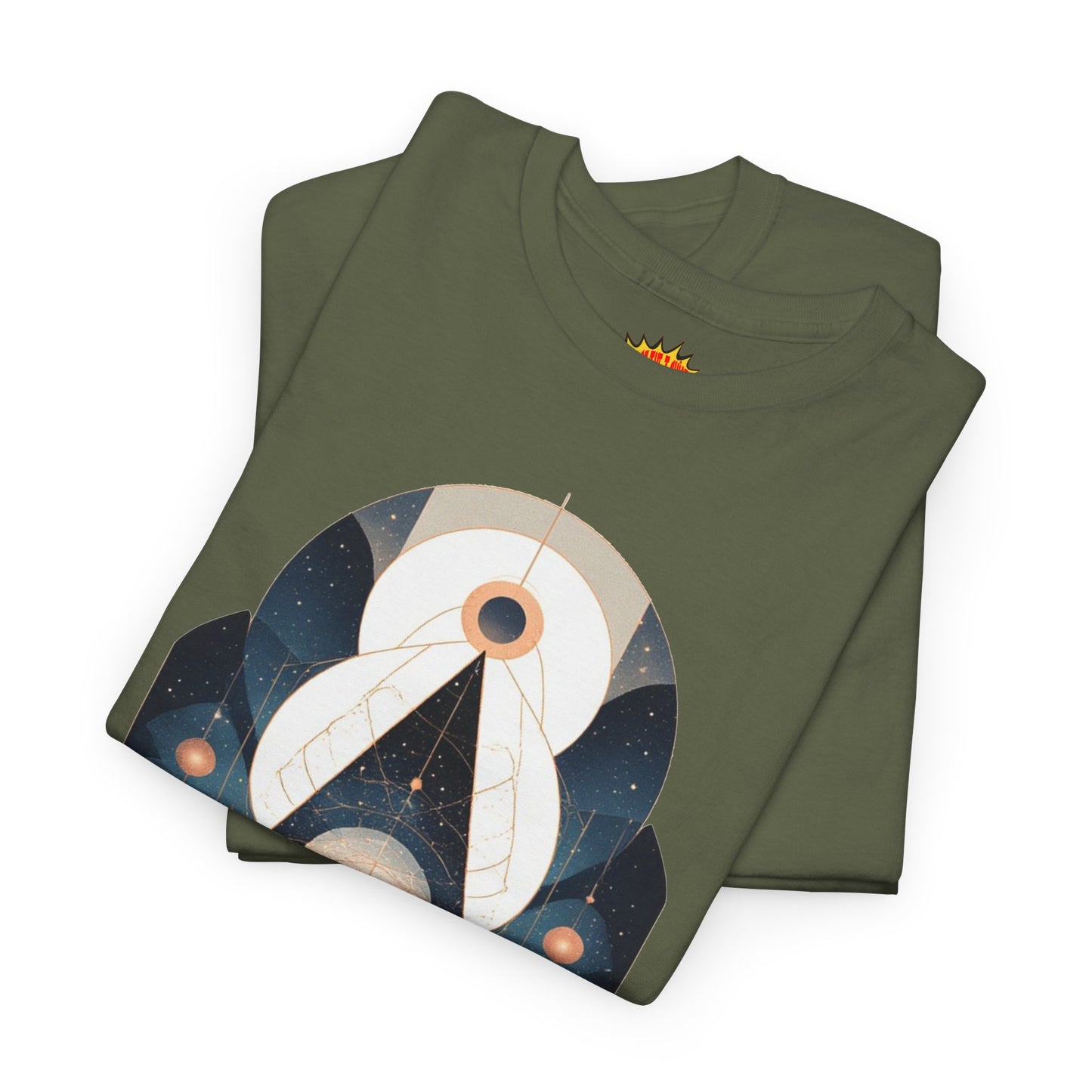 Geometric Space Art Pattern Graphic Tee Shirt *Multiple Colors*
