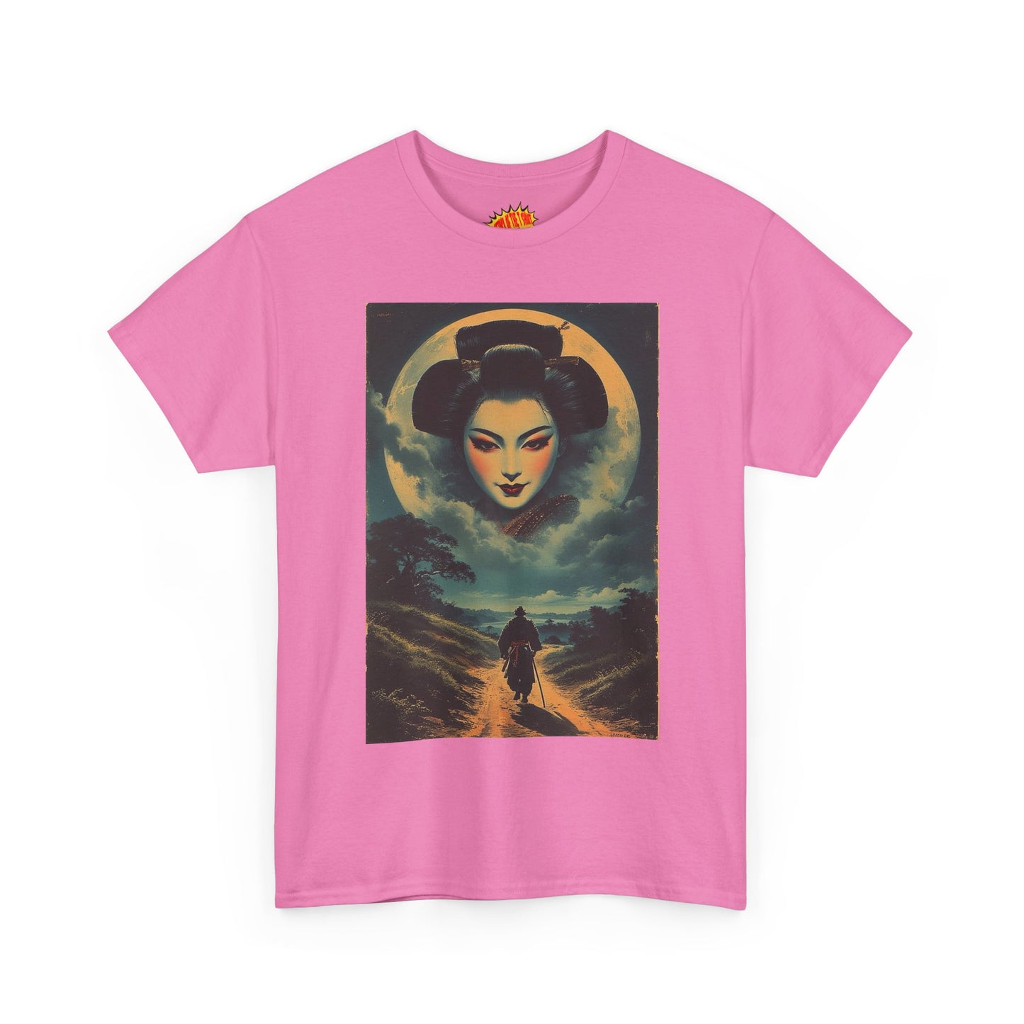 Walking Samurai w/Geisha Moon T-Shirt *Multiple Colors*