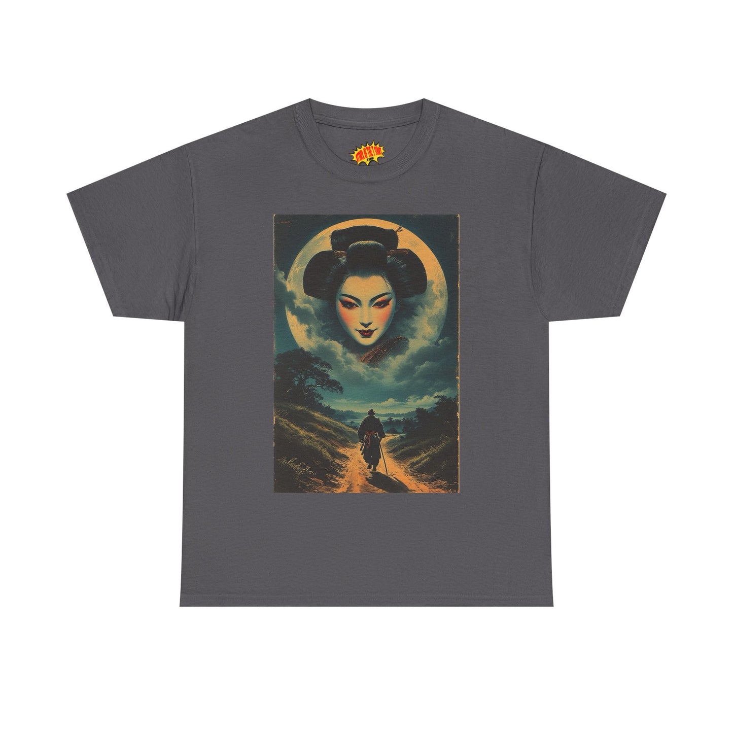 Walking Samurai w/Geisha Moon T-Shirt *Multiple Colors*