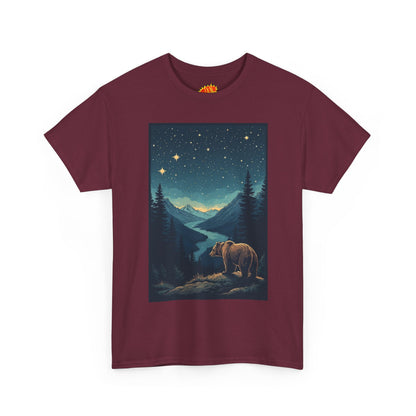 Grizzly Bear Night Scene T-Shirt