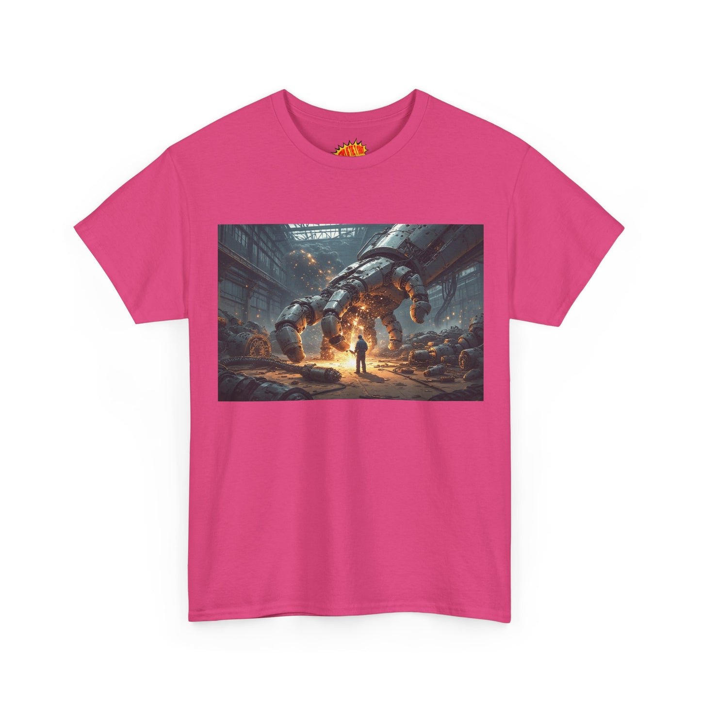 Anime Mech Factory w/Welder & Robot Hand T-Shirt *Multiple Colors*