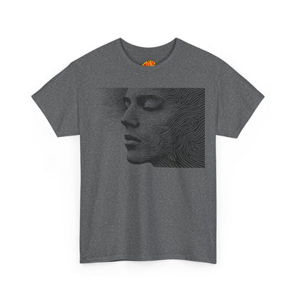 Face Line Drawing Portrait Graphic Art Tee Shirt