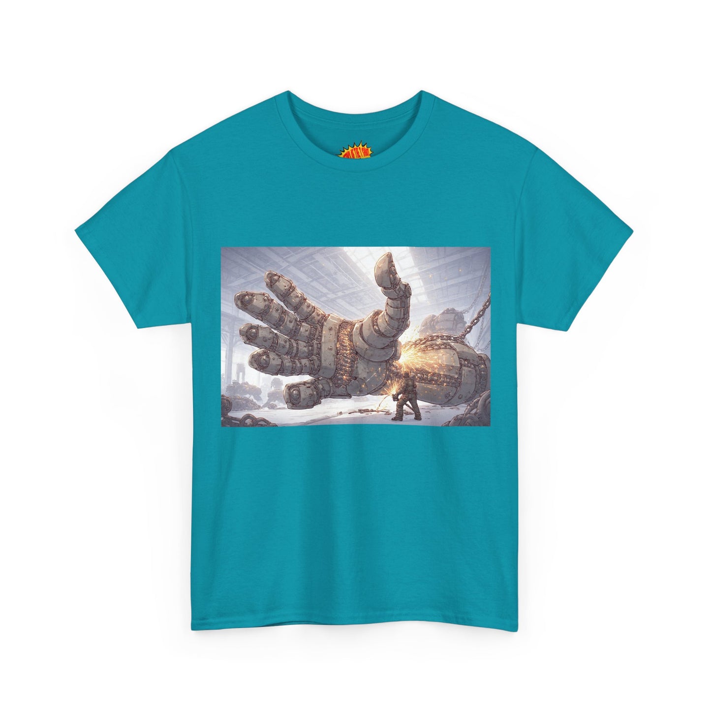 Anime Factory Welder w/Mech Robot Hand T-Shirt *Multiple Colors*