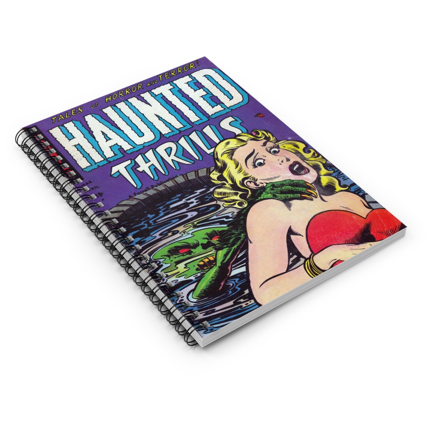 Haunted Thrills March - April Comic Book Cover Notebook