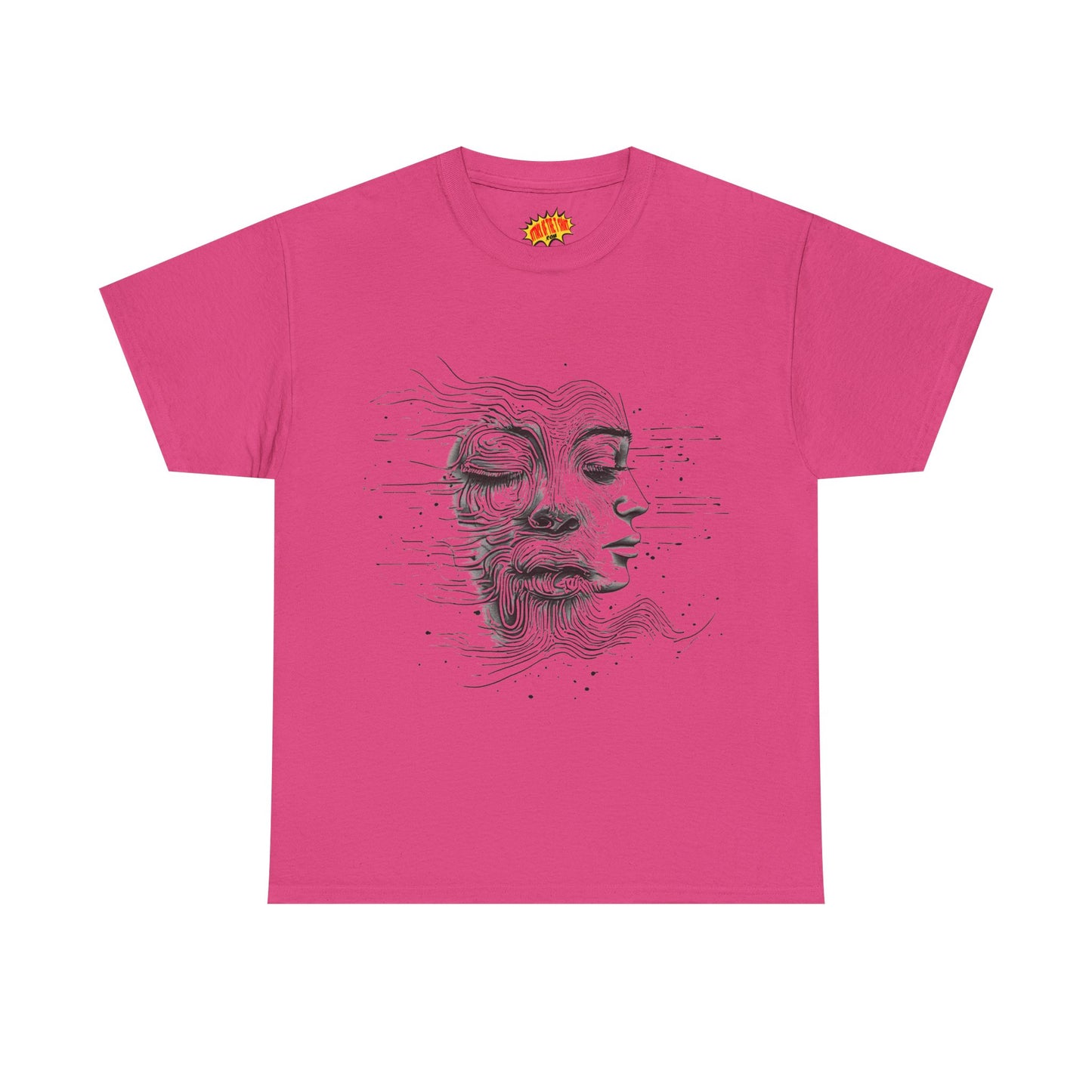 Line Drawing Graphic Art Faces Tee Shirt *Multiple Colors*