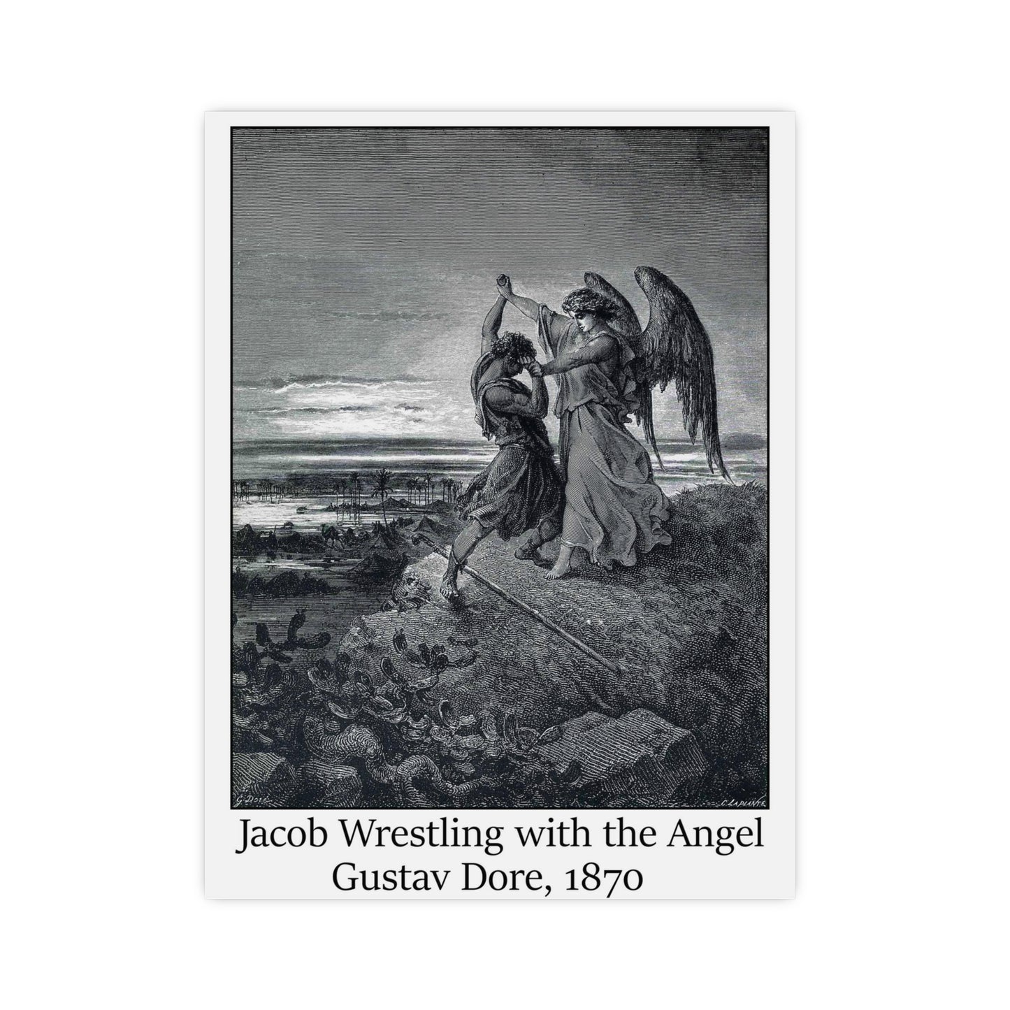Jacob Wrestling with the Angel - Gustav Dore, 1870