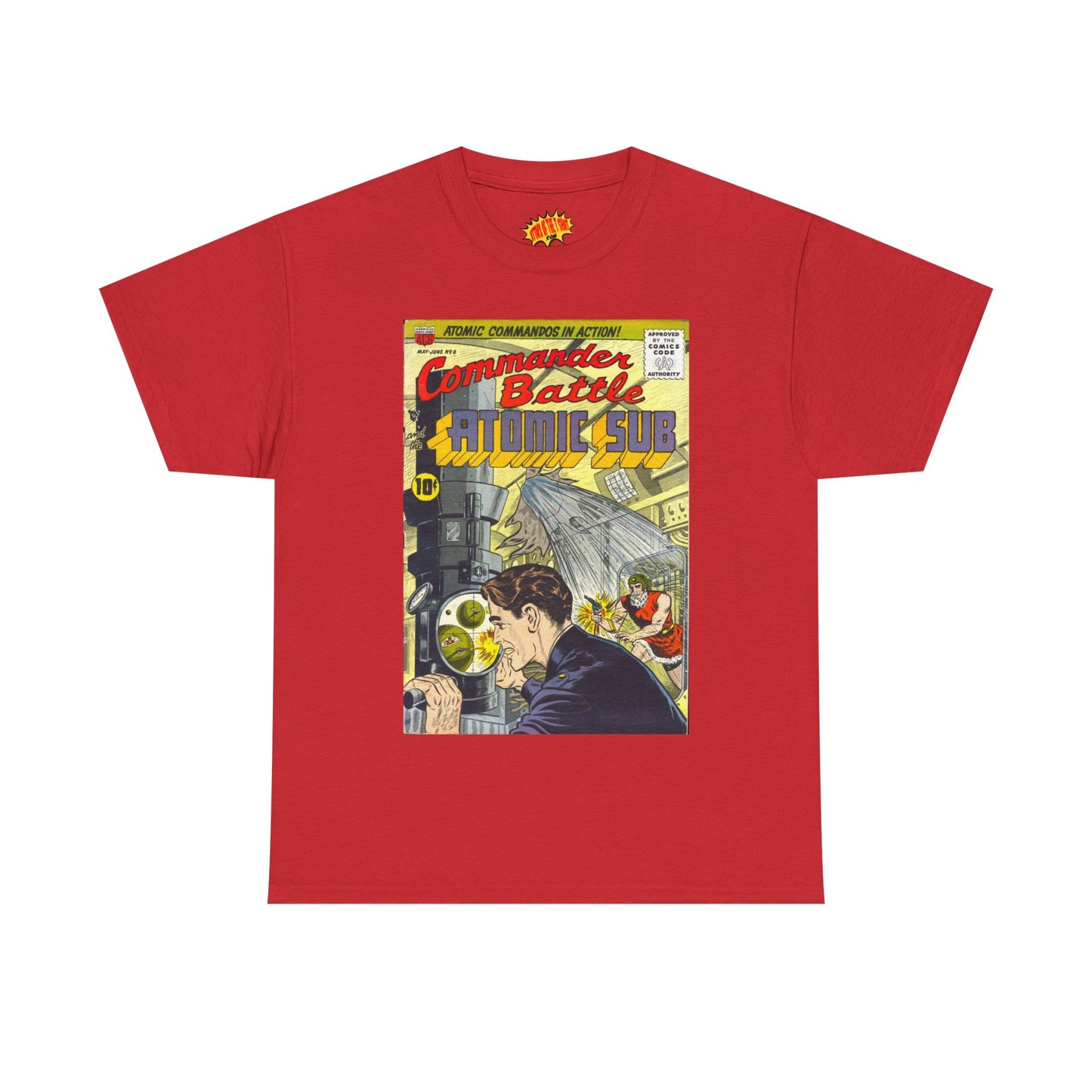Commander Battle Atomic Sub No. 6 Comic Tee Shirt *Multiple Colors*