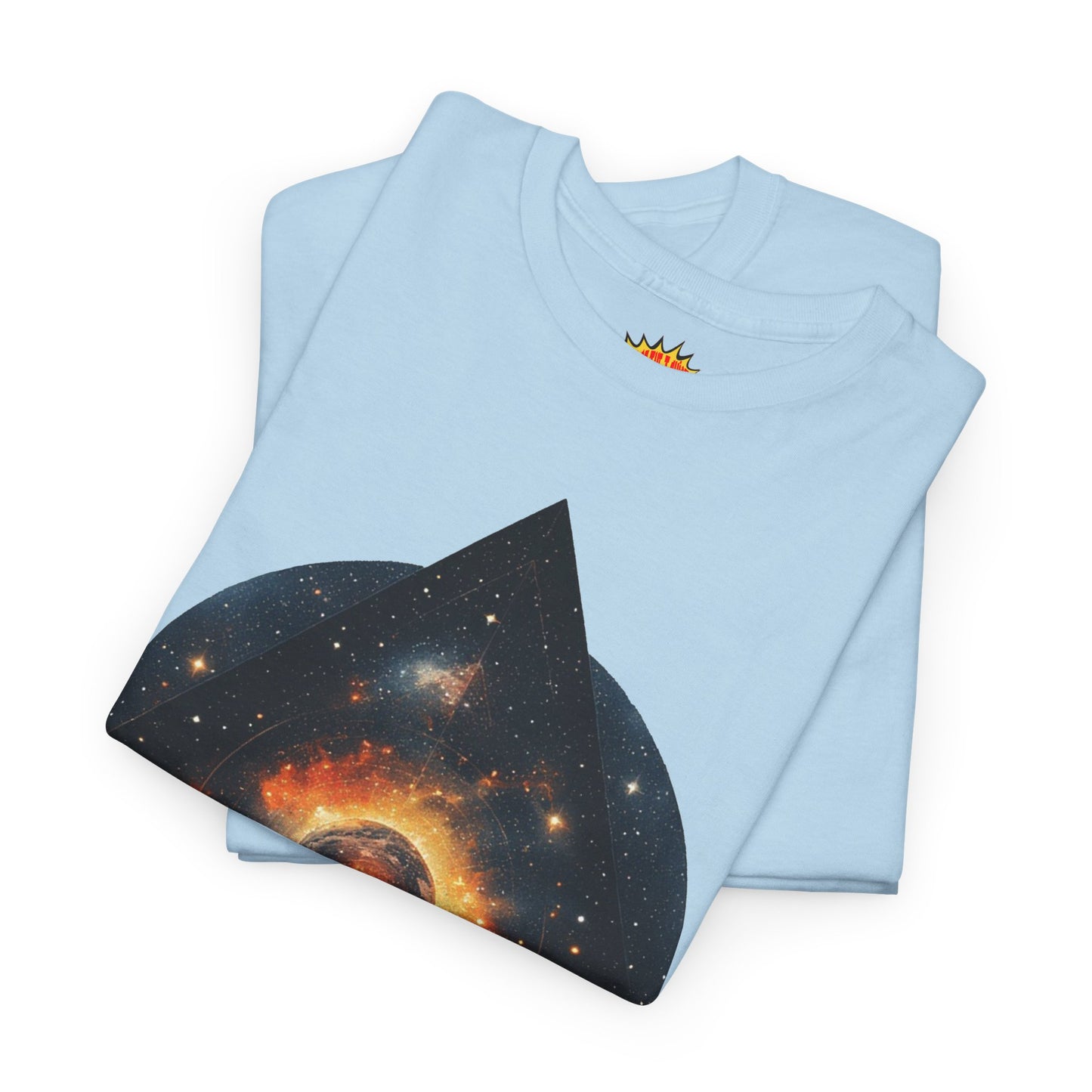 Rounded Diamond Shape Nebula Graphic Space Art Tee Shirt *Multiple Colors*