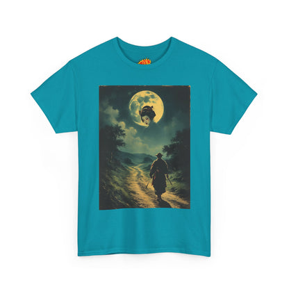 Travelling Samurai w/Moon Geisha Woman T-Shirt