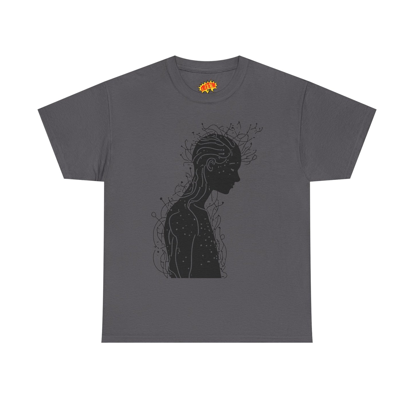 Human Silhouette Line Drawing Graphic Art Tee Shirt *Multiple Colors*
