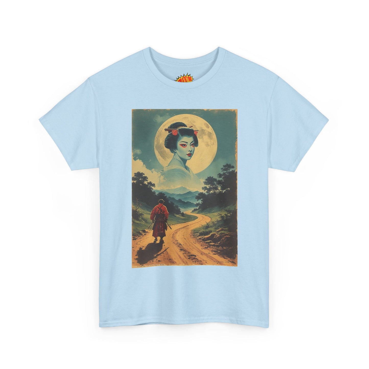 Walking Samurai w/Cloud Moon Woman T-Shirt *Multiple Colors*