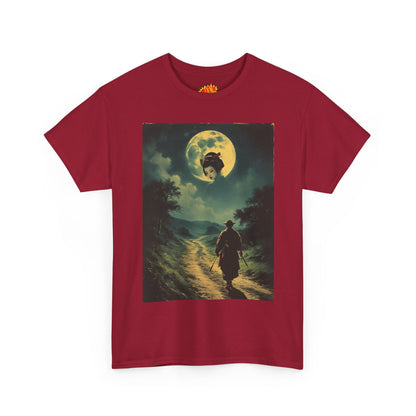 Travelling Samurai w/Moon Geisha Woman T-Shirt