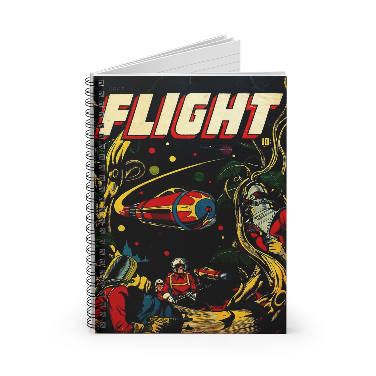 Captain Flight Comic Spiral Notebook