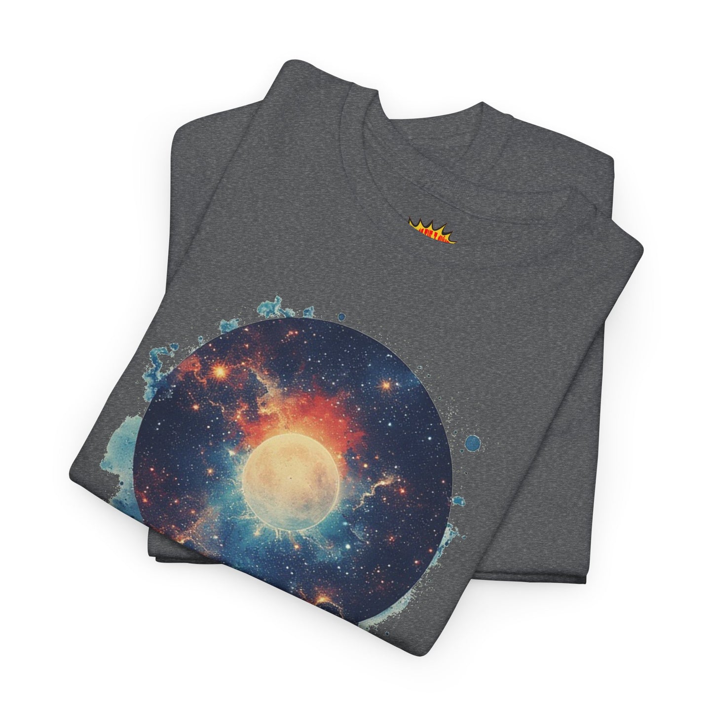 Abstract Galaxy Nebula Art w/Face Graphic Tee Shirt *Multiple Colors*